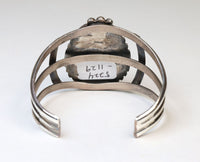 Navajo Sterling Silver and Royston NV Turquoise Cuff Bracelet