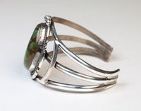 Navajo Sterling Silver and Royston NV Turquoise Cuff Bracelet