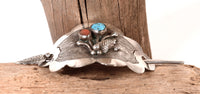 Navajo Sterling Silver Hair Barrette By Roy Vandever