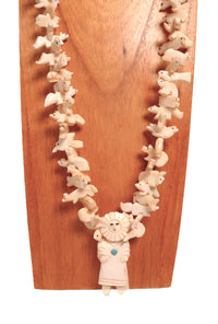 Navajo Bone Stacked Fetish Necklace