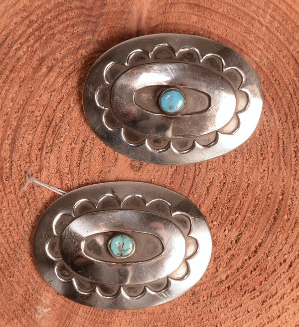 Navajo Sterling Silver Conchos Set of 2