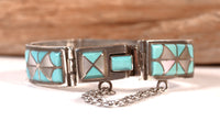 Zuni Pueblo Link Bracelet By Florentine Panteah