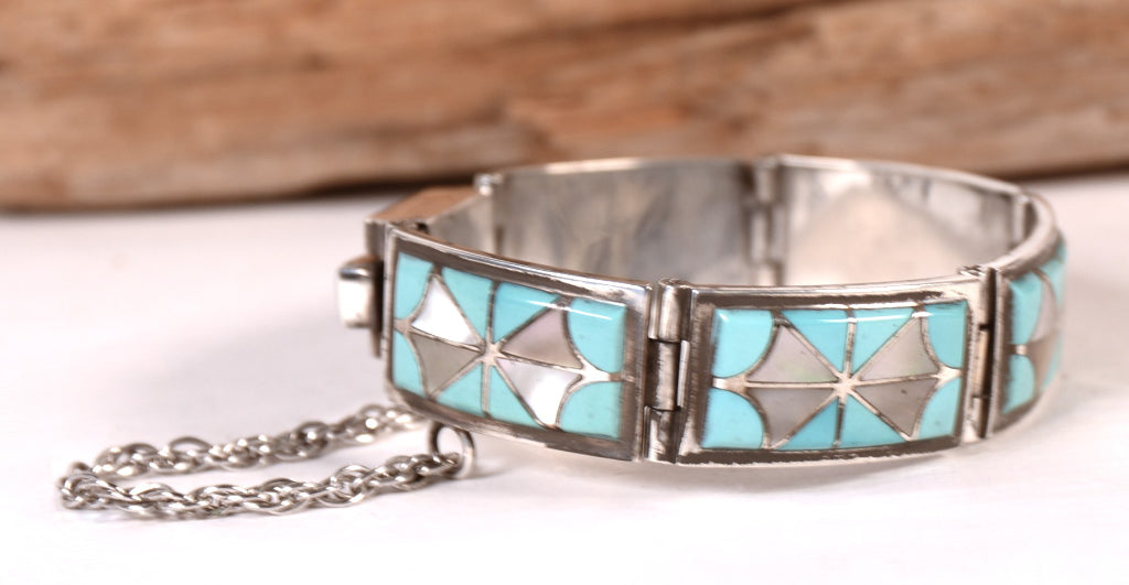 Zuni Pueblo Link Bracelet By Florentine Panteah