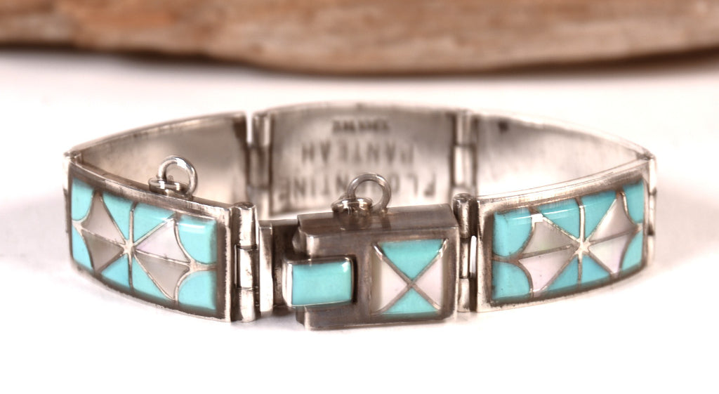 Zuni Pueblo Link Bracelet By Florentine Panteah