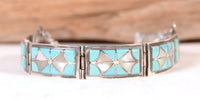 Zuni Pueblo Link Bracelet By Florentine Panteah
