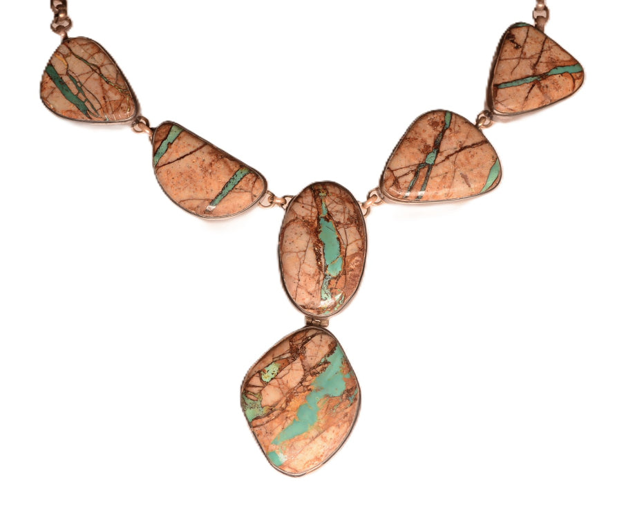 Navajo Brown Royston Turquoise Necklace