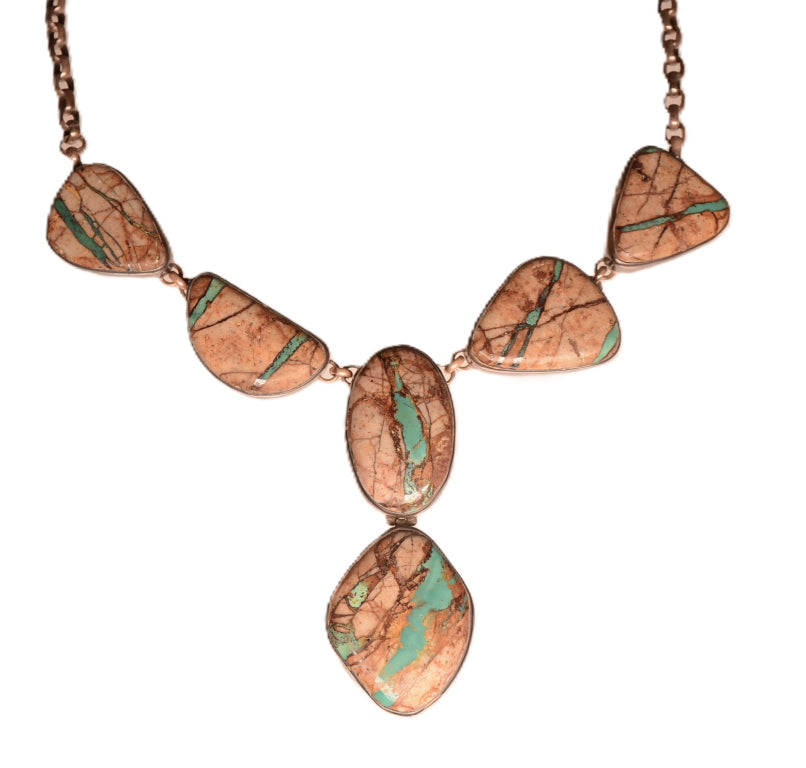Navajo Brown Royston Turquoise Necklace