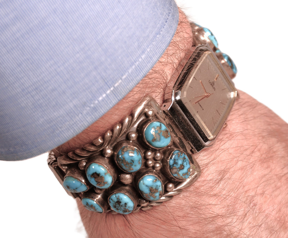 Navajo Sterling Silver and Turquoise Watch