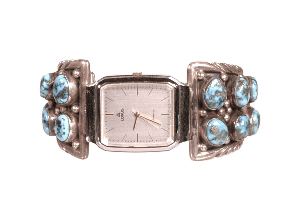 Navajo Sterling Silver and Turquoise Watch