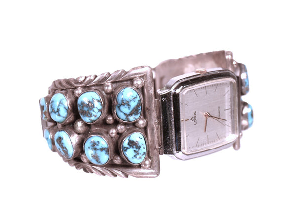 Navajo Sterling Silver and Turquoise Watch