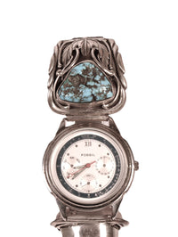 Navajo Sterling Silver and Turquoise Watch