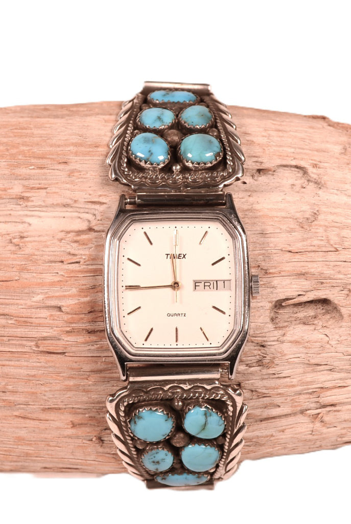Navajo Sterling Silver and Turquoise Watch
