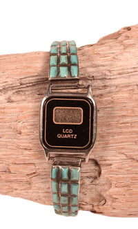 Zuni Sterling Silver and Turquoise Woman's Watch