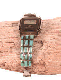 Zuni Sterling Silver and Turquoise Woman's Watch