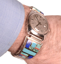 Zuni Multi Stone Inlay Timex Watch