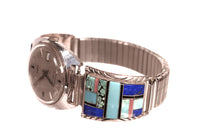 Zuni Multi Stone Inlay Timex Watch
