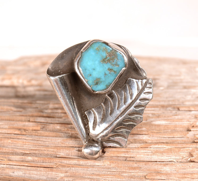 Navajo Turquoise Ring By Ramone Platero