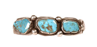 Navajo Blue Gem Turquoise Bracelet By Ramone Platero