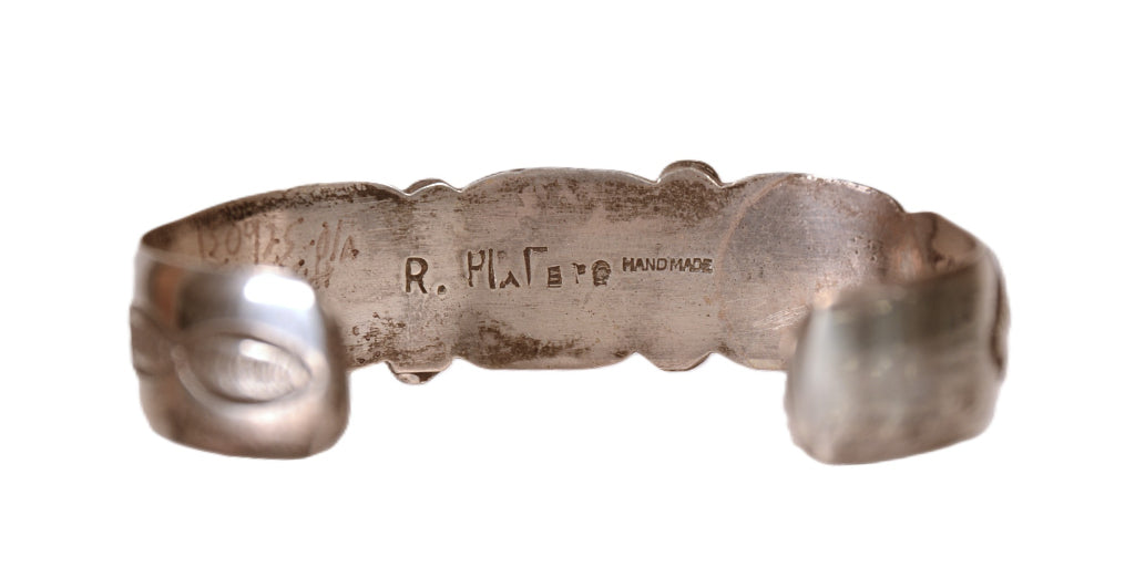 Navajo Blue Gem Turquoise Bracelet By Ramone Platero