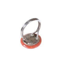 Zuni Pueblo Sterling Silver with Inlay Coral Ring