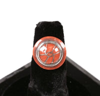 Zuni Pueblo Sterling Silver with Inlay Coral Ring