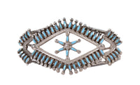 Zuni Pueblo Sterling Silver and Turquoise Bracelet
