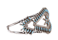 Zuni Pueblo Sterling Silver and Turquoise Bracelet