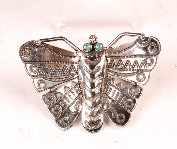 Navajo Sterling Silver Butterfly Pin