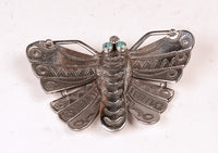 Navajo Sterling Silver Butterfly Pin
