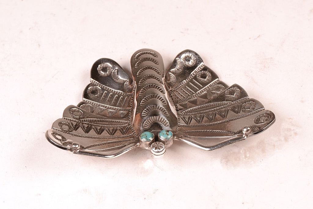 Navajo Sterling Silver Butterfly Pin