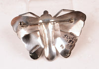 Navajo Sterling Silver Butterfly Pin