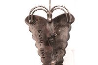 Navajo Sterling Silver and Bisbee Turquoise Butterfly Pin