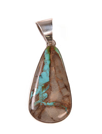 Navajo Turquoise Teardrop Pendant