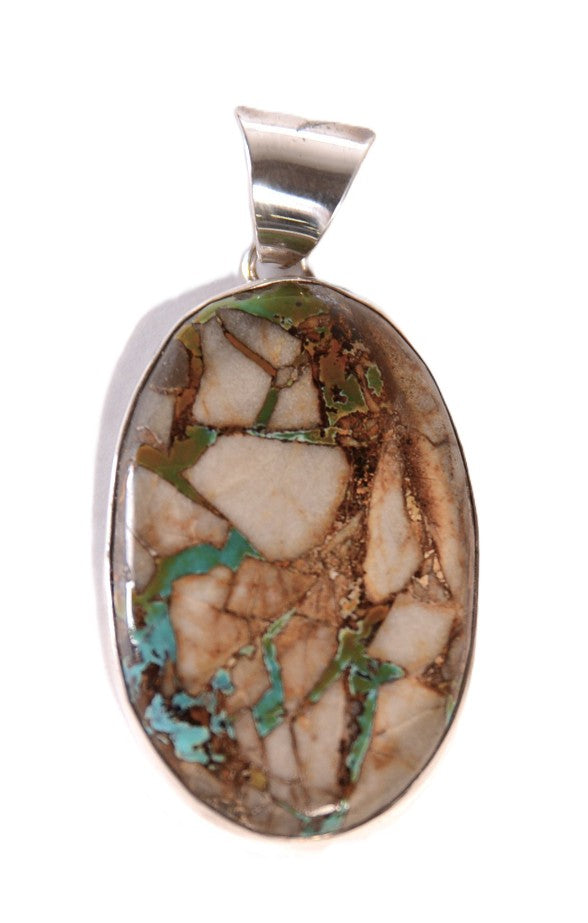 Navajo Boulder Royston Turquoise Pendant