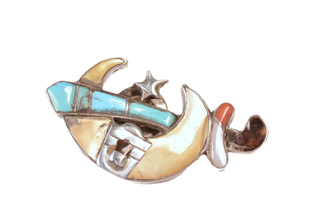 Zuni Pueblo Multistone Tie Tack