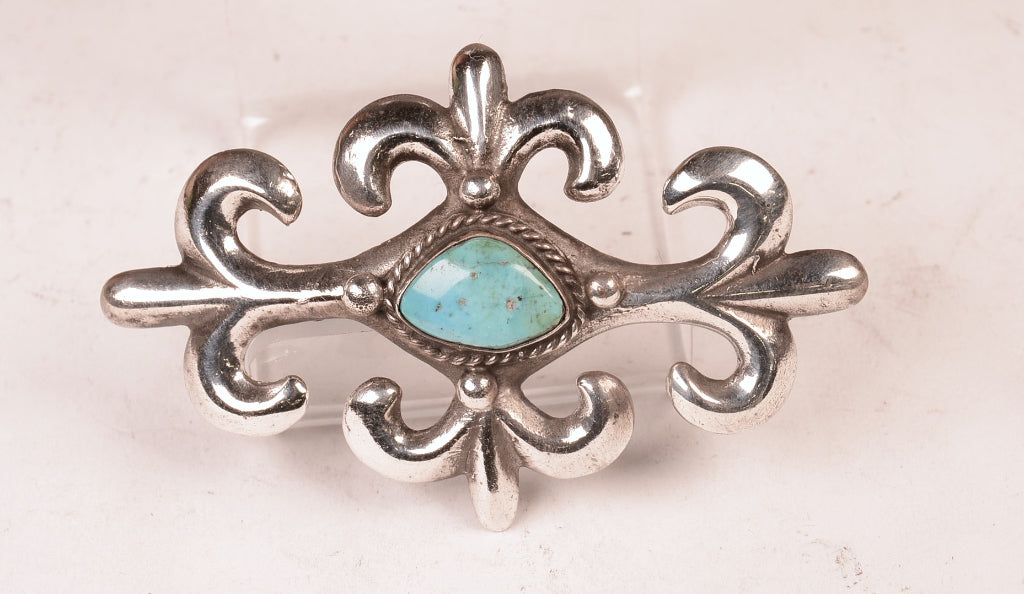 Navajo Sterling Silver Sandcast Pin