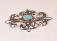 Navajo Sterling Silver Sandcast Pin