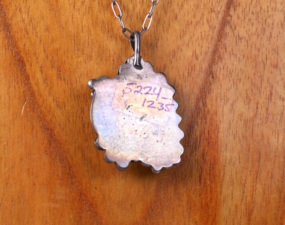 Navajo 1 Blue Turquoise Pendant Necklace
