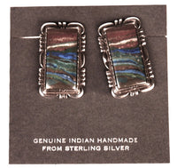 Navajo Sterling Silver Post Earrings By Dennis Smith