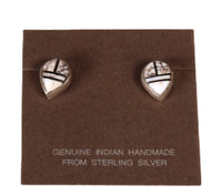 Navajo Onyx and Appaloosa Stud Earrings