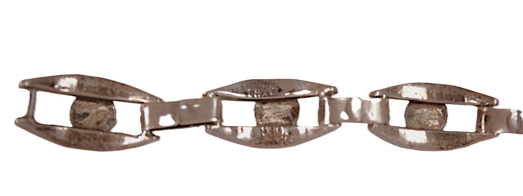 Taxco Sterling Silver Amethyst Link Bracelet