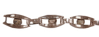 Taxco Sterling Silver Amethyst Link Bracelet