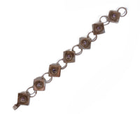 Taxco Sterling Silver Amethyst Link Bracelet