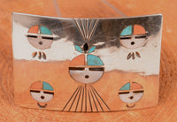 Zuni Multi Stone Inlay Belt Buckle