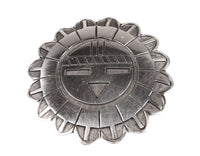 Hopi Pueblo Sterling Silver Overlay Sunface Pendant/Pin