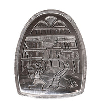 Hopi Sterling Silver Overlay Pendant By Victor Coolhwytewa