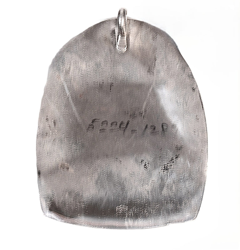 Hopi Sterling Silver Overlay Pendant By Victor Coolhwytewa