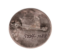 Zuni Sterling Silver Dancer Inlay Pin