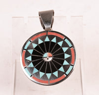 Zuni Sunface Sterling Silver Pin/Pendant
