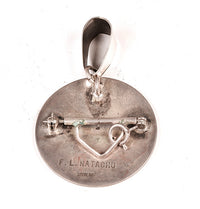 Zuni Sunface Sterling Silver Pin/Pendant